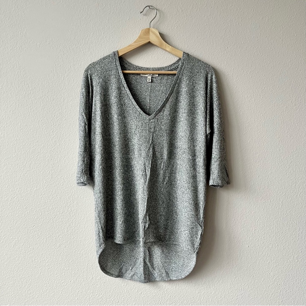 Express Oversized Wide Neck Knit Tee